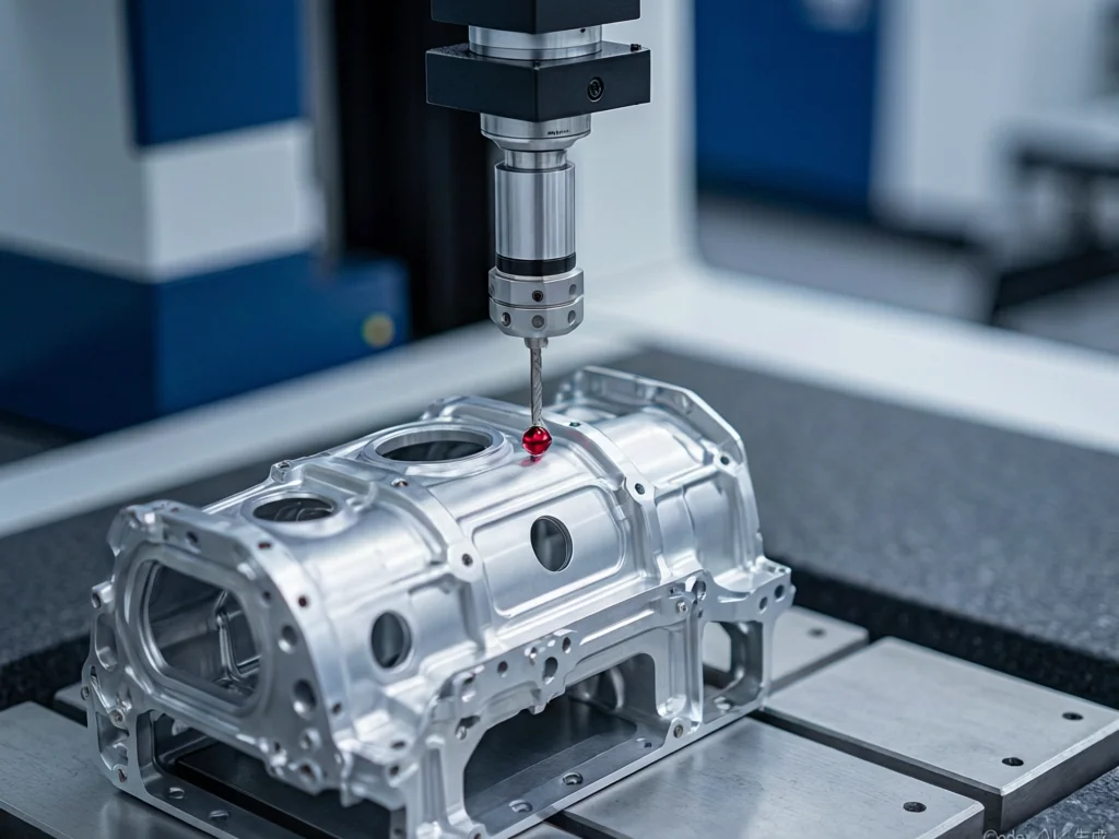 Hexagon CMM verifying avionics component accuracy