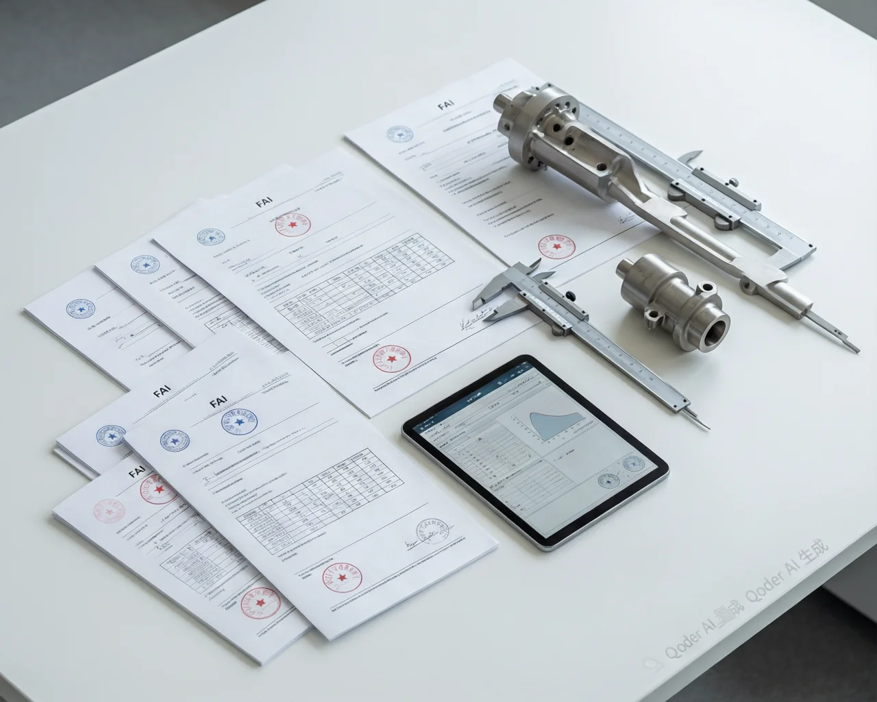 FAI documentation for aerospace propulsion parts