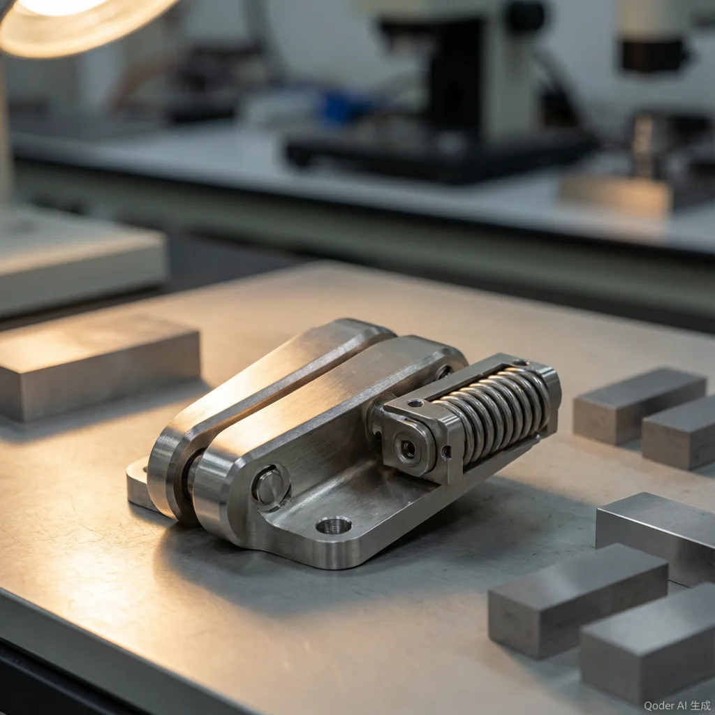 CNC machined solar array deployment mechanism