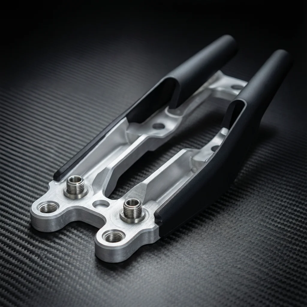 Motorcycle frame slider CNC machining