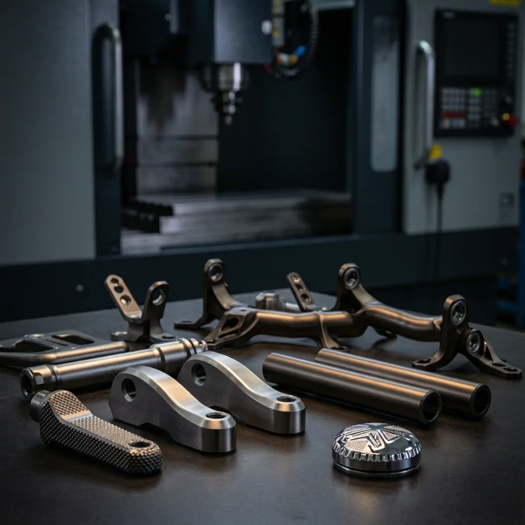 Precision CNC machining for motorcycle accessories
