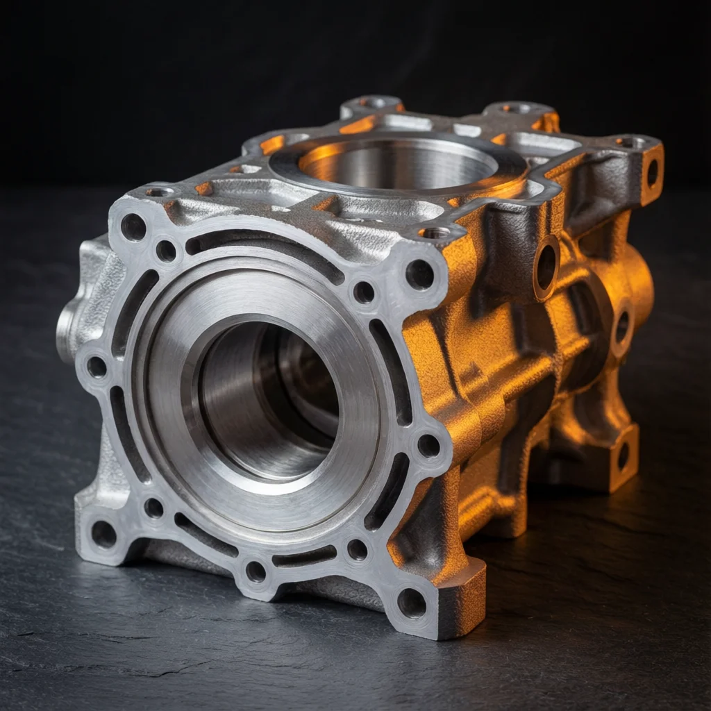 CNC machined crankcase